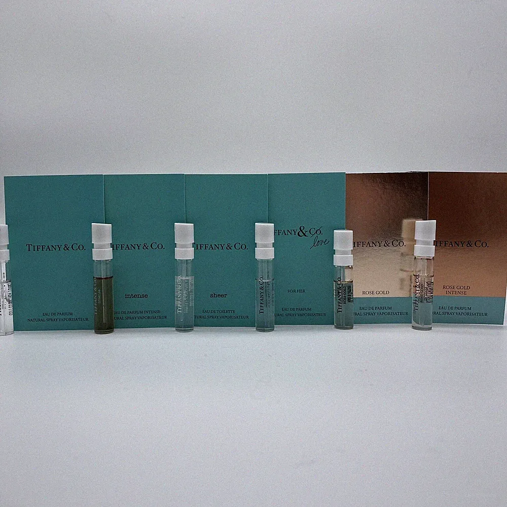6PC Tiffany Co Perfume Sample Set