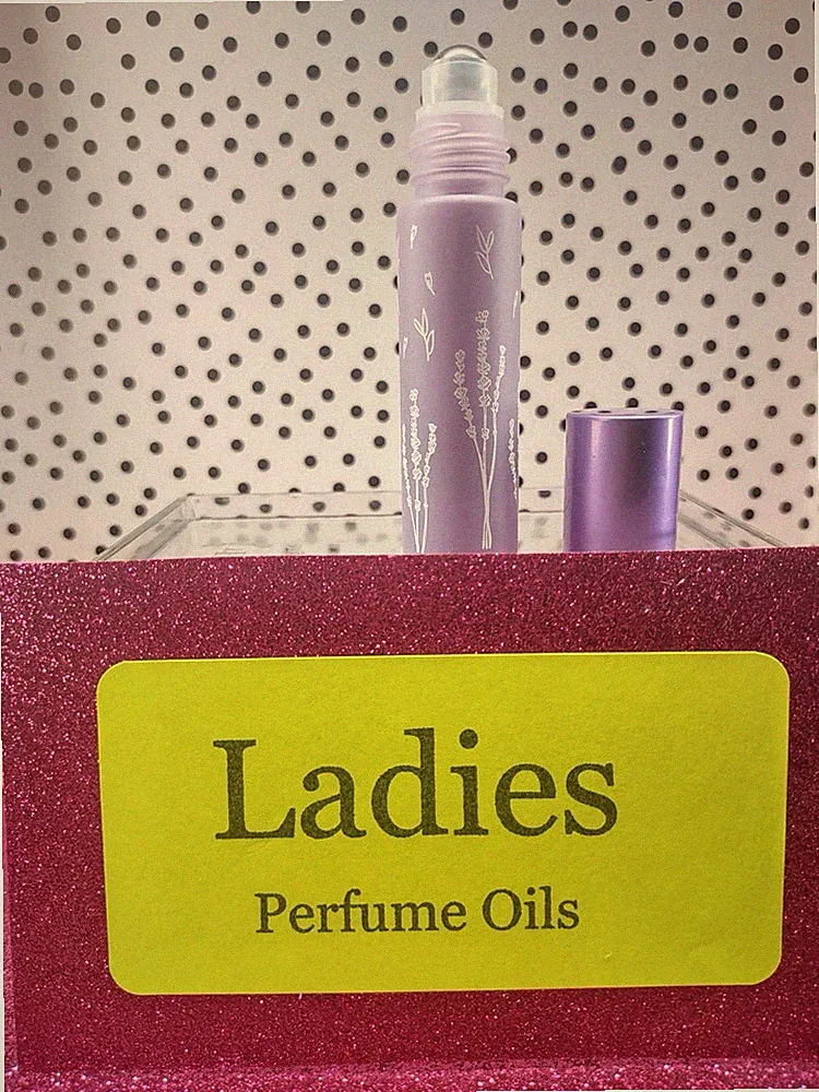 Perfume Oils, PURPLE 10 ml. Bottles, Metal Roller, Muslim Oils