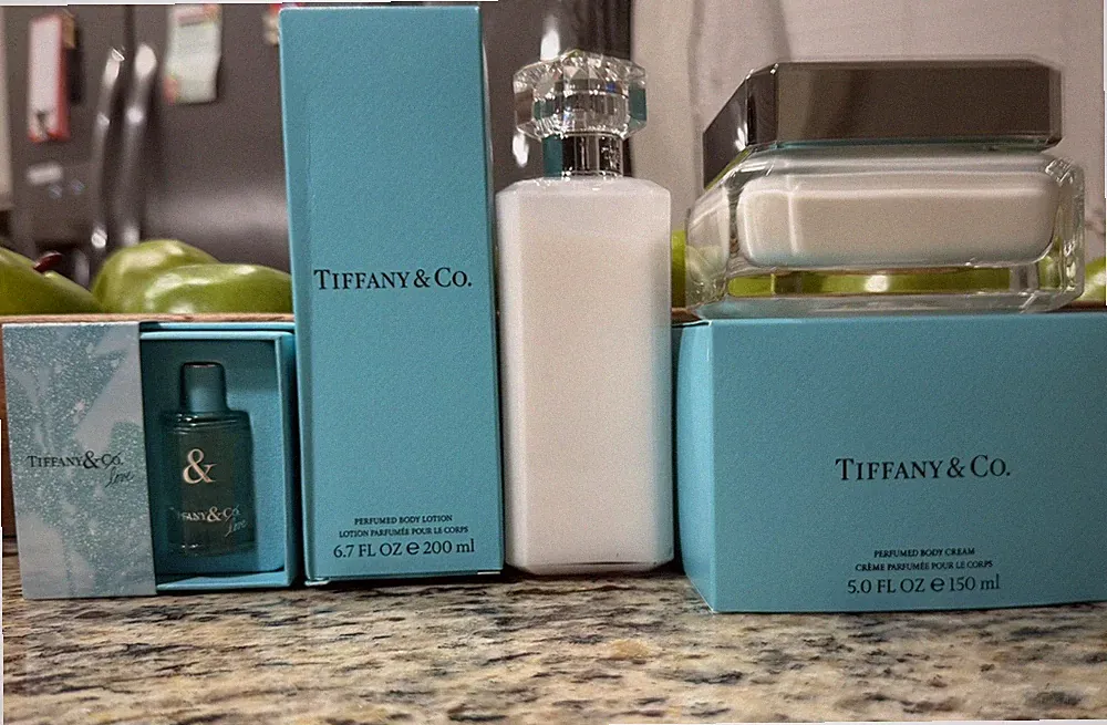Tiffany & Co. 5.0 oz Perfumed Body Cream & Perfumed Body Lotion Set New In Box
