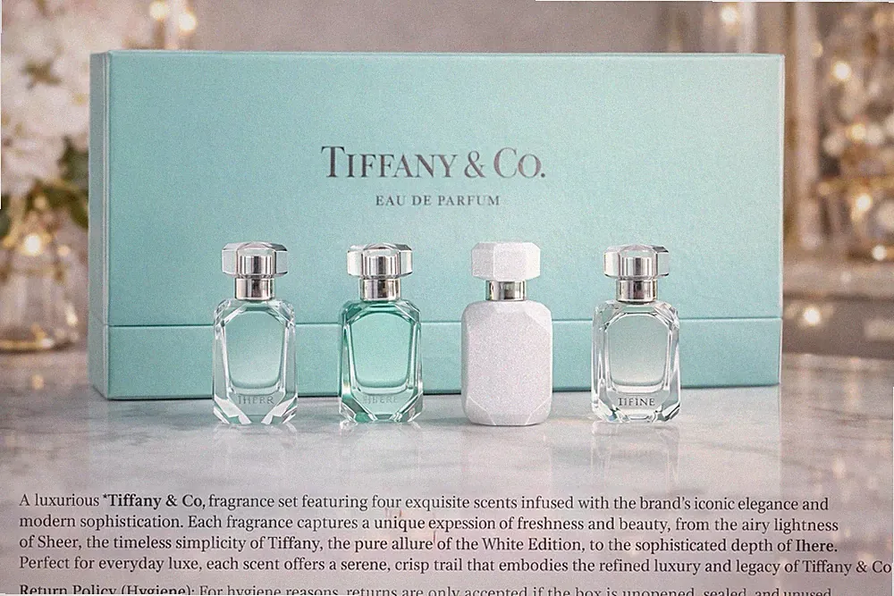 tiffany perfume gift set of 4 mini 30ml